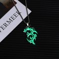 thumbnail image 1 of Glow Flame Dragon Necklace Personality Punk Glow Pendant Animal Sweater Chain, 1 of 6