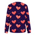 thumbnail image 4 of Meichang Chandail en Molleton Surdimensionné pour Femmes Chandail en Molleton de la Saint-Valentin Graphique Amour Manches Longues Pull Décontracté Coupe Ample Col Rond Chandails en Molleton de Vacances, 4 of 5