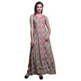 thumbnail image 1 of Bimba Robe Longue Décontractée d'Été Sans Manches à Fente avant Imprimée à Fleurs pour Femmes - Petit, 1 of 5
