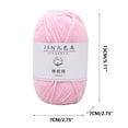 thumbnail image 3 of Birdeem 4 Strands of Combed Milk Cotton Thread Diy Doll Cotton Crochet Thread Wool Ball, 3 of 4