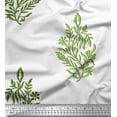 thumbnail image 1 of Soimoi Silk Fabric Leaves & Floral Block Print Fabric by Yard 42 Inch Wide, 1 of 3