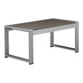 thumbnail image 1 of Afuera Living Modern Aluminum Outdoor Coffee Table in Gray Finish, 1 of 3