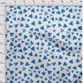 thumbnail image 4 of oneOone Viscose Chiffon Blue2 Fabric Geometric Sewing Craft Projects Fabric Prints By Yard 42 Inch Wide, 4 of 4