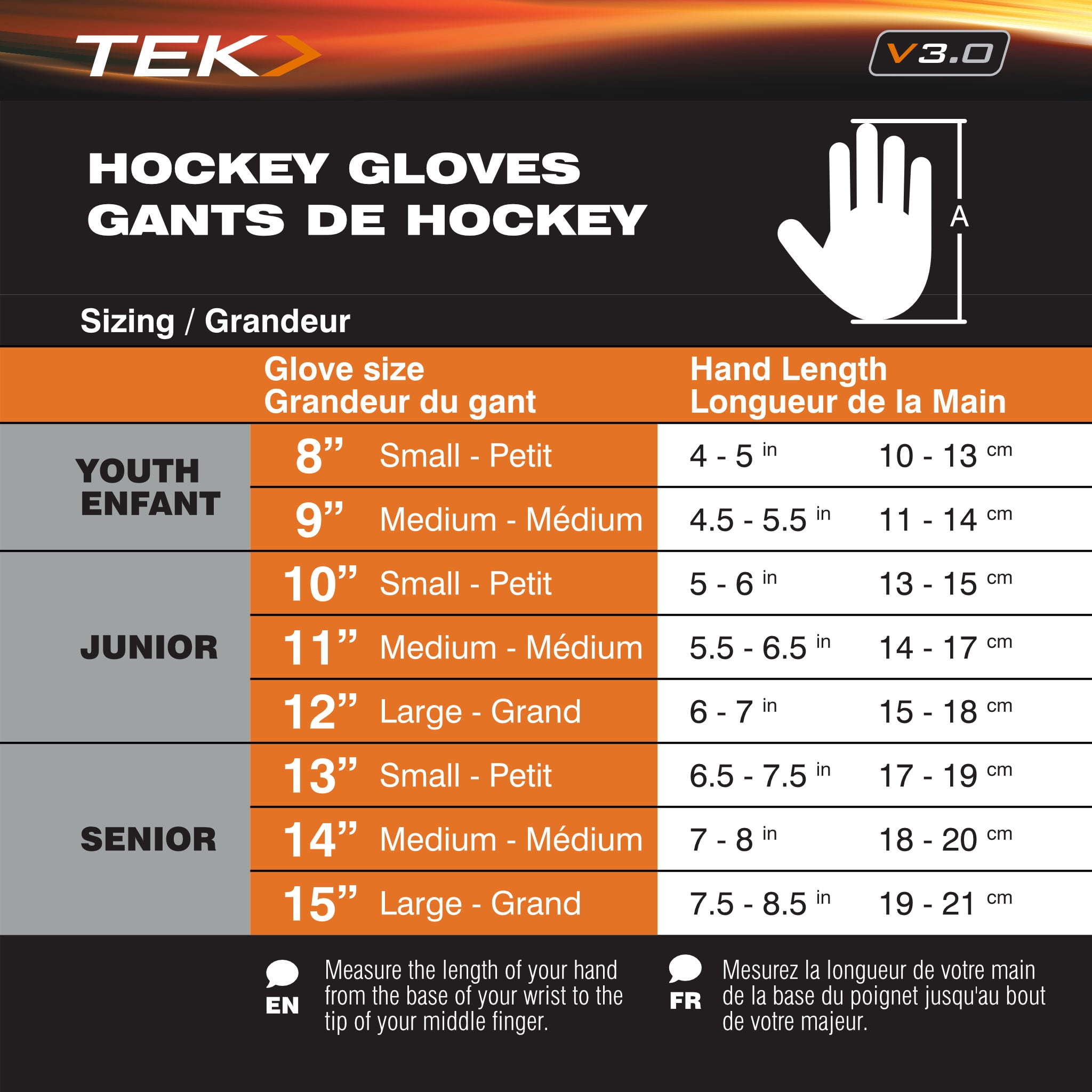 V5.0 Powertek Ice Hockey Player Gloves_Size 13''