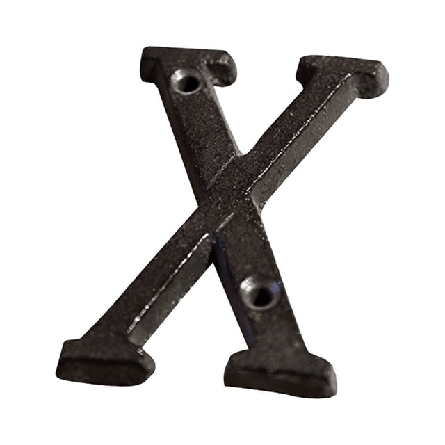 RYRDWP Creative Alloy Wrought Iron Number Letter Creative DIY House Letter