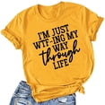 thumbnail image 2 of AMERTEER T-Shirts à Col Rond pour Femmes, Mode, Imprimés, Grande Taille, Manches Courtes, T-shirt Graphique, Hauts T-shirt pour Femmes, 2 of 3