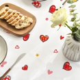 thumbnail image 4 of Valentine''s Day Tablecloth 60×60 Inch Square, Love Hearts Red Washable Table Cover for Party Picnic Dinner Decor, 4 of 6