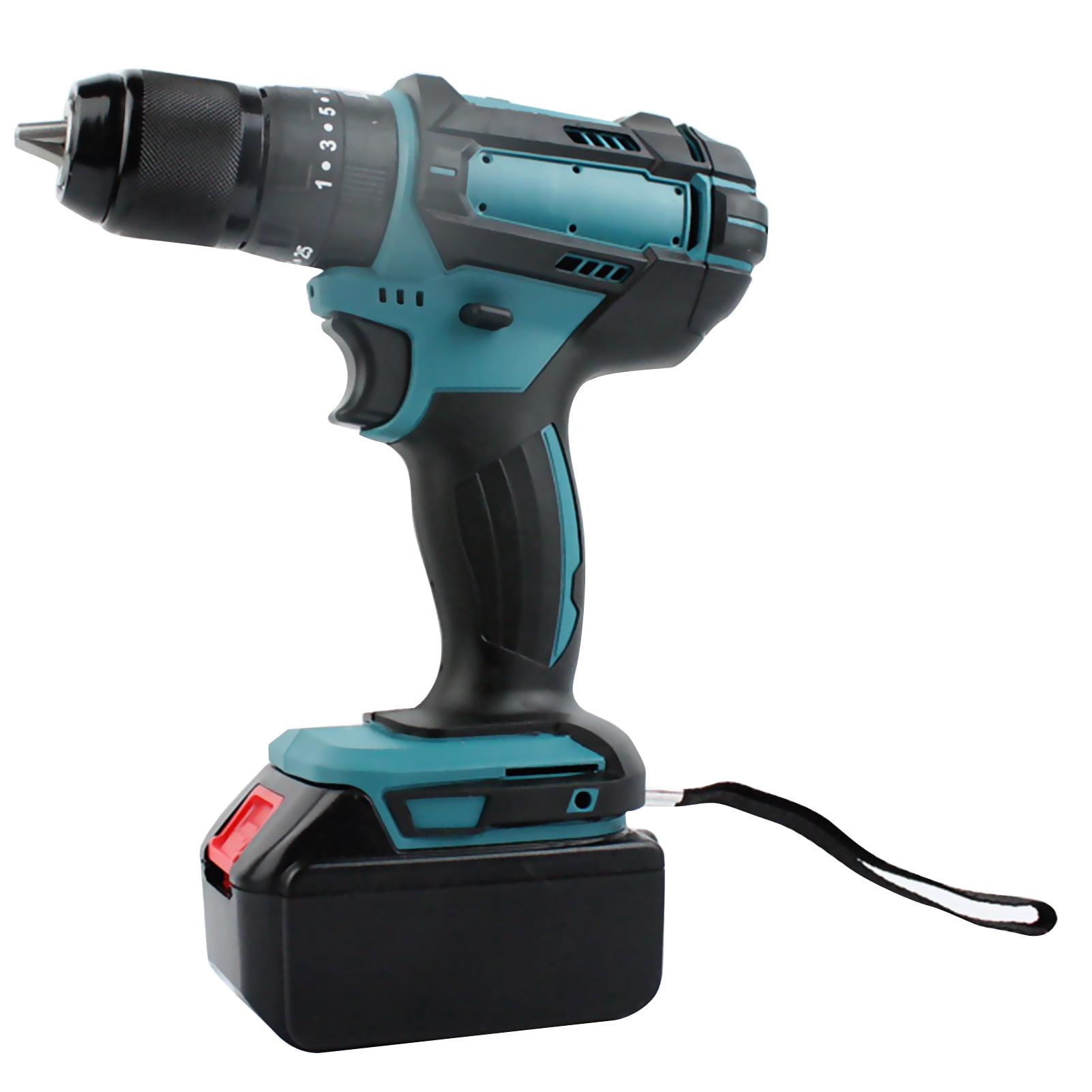 Cordless Drill Rechargeable Power Screwdriver Drill Driver Cordless Screwdriver 13mm Household Electric Hand Drills with LED Light Variable Speed Home DIY Electric Power Tools
