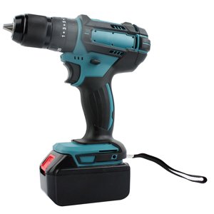 Cordless Drill Rechargeable Power Screwdriver Drill Driver Cordless Screwdriver 13mm Household Electric Hand Drills with LED Light Variable Speed Home DIY Electric Power Tools