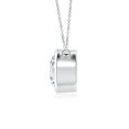 thumbnail image 2 of Angara Collier en Diamant Naturel - Collier Solitaire en Diamant Rond Serti Clos en Platine pour Femmes, 2 of 10