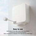 thumbnail image 3 of Retractable Clothesline, 6M Indoor Outdoor Clothes Line, Heavy Duty 304 Stainless Steel Adjustable Clothes Drying Laundry Line Wall Mounted Drying Rack Clothing Line For Dormitory, 3 of 8