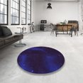 thumbnail image 4 of Ahgly Company Machine Washable Indoor Square Transitional Purple Amethyst Purple Area Rugs, 5' Square, 4 of 7
