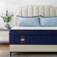 thumbnail image 1 of 12'' Full Size Mattress, QUEEN ROSE Hybrid Firm Mattress in a Box with Gel Memory Foam, Individually Wrapped Pocket Coils Innerspring, Pressure-Relieving and Supportive, Mattress Full, 1 of 12
