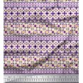 thumbnail image 1 of Soimoi Cotton Voile Fabric Aztec Geometric Printed Craft Fabric by The Yard 56 Inch Wide, 1 of 3