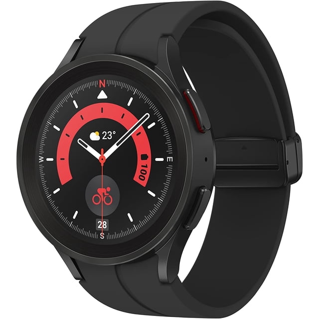 Samsung Galaxy Watch5 Pro (45mm, Bluetooth + GPS) – Black Titanium – Refurbished (Good Condition)