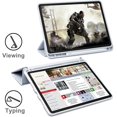thumbnail image 5 of Étui pour IPad Air 4 10,9 Pouces [4e Génération] [Protection des Coins] Visionnement Multi-Angle avec Porte-Crayon, Fonction Béquille, Réveil/sommeil Automatique - Glace, 5 of 5