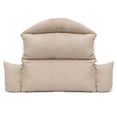 thumbnail image 3 of LeisureMod Coussin de Chaise Balançoire Oeuf Double pour 2 Personnes, Taupe, 3 of 5