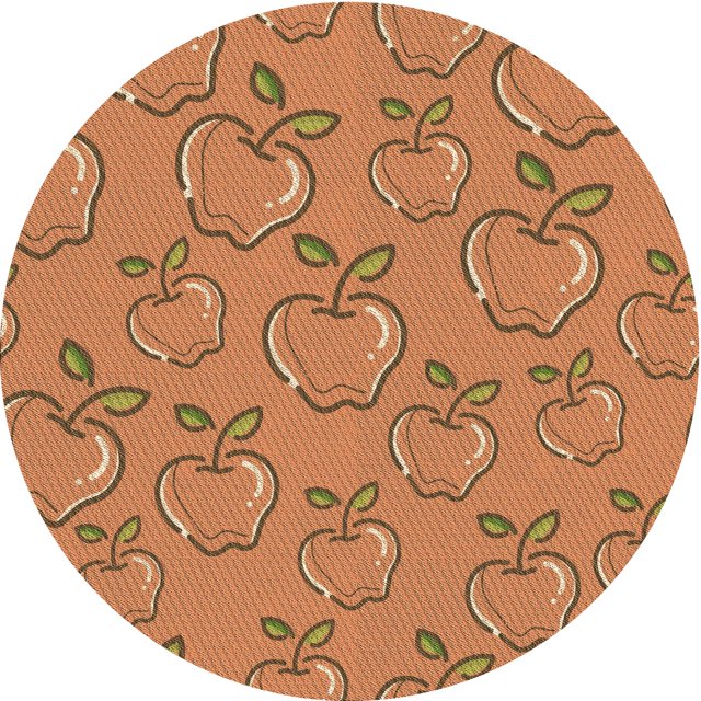 Ahgly Company Tapis Rond Lavable en Machine Intérieur Transitionnel Orange, 5 Pieds Rond