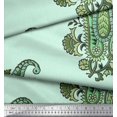 thumbnail image 2 of Soimoi Rayon Fabric Floral & Paisley Block Decor Fabric Printed Yard 56 Inch Wide, 2 of 3