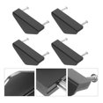 thumbnail image 4 of Shisuyan 4 Pcs Poignées de Tiroir Triangle Poignées d'Armoire en Forme de Triangle Poignées de Commode en Aluminium, 4 of 8