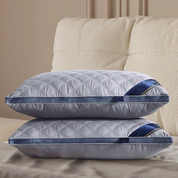 Ovzne Bedding Size Bed Pillow White Cool Hotel Quality Corner Propped Pillow For Back Flat Or Side Sleeping On Clearance