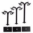 thumbnail image 3 of 3pcs/Set Acrylic Earrings Stand Holder T-shape Ear Studs Display Rack Jewelry Organizer (Black), 3 of 7