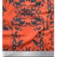 thumbnail image 1 of Soimoi Toile de Velours Feuilles & Tissu Damassé Filigrane par Yard 58 Pouces de Large, 1 of 3
