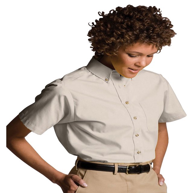Edwards Garment Women's Button Down Collar Poplin Shirt, Style 5230