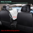 thumbnail image 4 of Maidao Car Seat Covers Leather Set Universal for Volkswagen for Golf R 2012-Present 5 Seats Waterproof Premium Leather Front and Back Seat Protectors Black and Red, 4 of 8