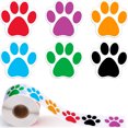 thumbnail image 1 of Autocollants pour Pattes de Chien, Rouleau de 500 Pcs Étiquettes pour Pattes de Chien, Autocollants Classiques pour Réfrigérateur, Guitare, Voiture, Ordinateur Portable, 1 of 5