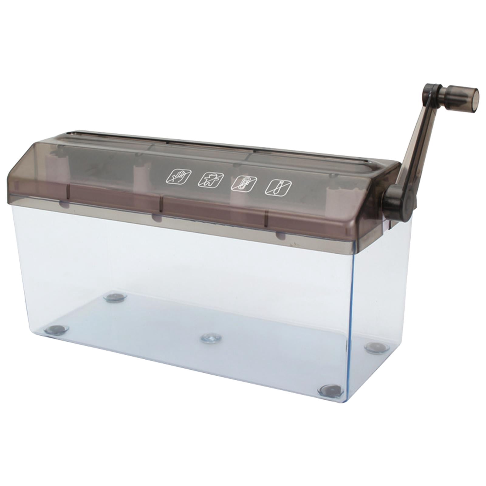 Portable Hand Shredder Desktop Statiry Manual Shredder Paper Cutter Cutting Machine and home Teaching with Basket Crusher
