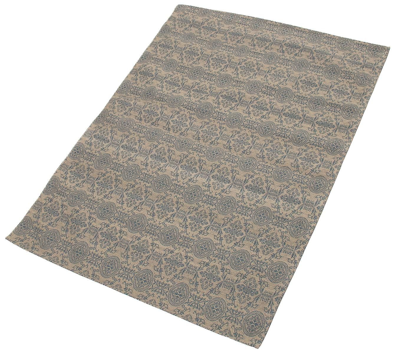 ECARPETGALLERY 4'9" x 6'9" Transitional Collage Handmade Area Rug for Living Room, Dining Room and Bedroom in Grey