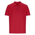 thumbnail image 5 of Shirts for Men, Mens Lapel Color Buttons Outdoors Short Sleeve Turndown Collar Blouse Shirt, 5 of 5