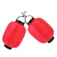 thumbnail image 2 of 2 pcs Japanese Folding Lanterns Paper Hanging Lanterns Decorative Lanterns with Lights, 2 of 8
