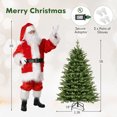 thumbnail image 3 of ： 
150CM Arbre de Noël Pointu, Sapin de Noël Artificiel avec 844 Branches et 250 Lumières, Base Stable Métallique et Contrôleur avec 11 Fonctions, Convient pour Maison, Boutique, Café, 3 of 10