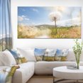 thumbnail image 1 of Blooming Dandelion under Bright Sky - Floral Canvas Art Print, 1 of 2