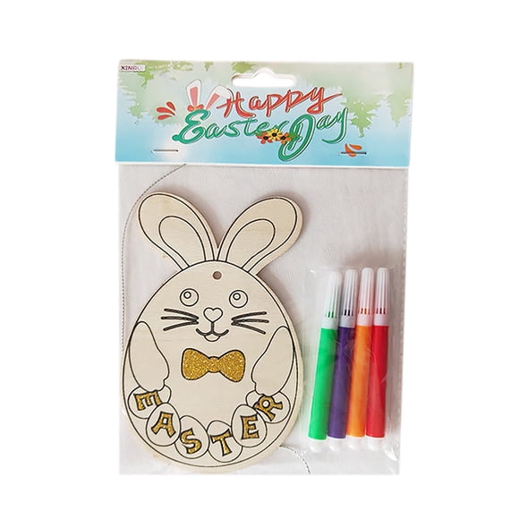 Easter DIY Wooden Drawing Board for Kids Painting Coloring Craft Activity Holiday Decoration Art Project