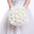 thumbnail image 1 of yingyy Mariée Mariage Bouquet Artificielle Tenue Fleur Réutilisable Fleur Bouquet, 1 of 6