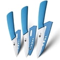 thumbnail image 1 of 3-Piece Ceramic Paring Knife,5" Utility Knife 4" Slcing Knife and 3" Peeling Knife Vegetables Fruit Kitchen Knives Cutter Tool, 1 of 5
