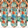 thumbnail image 2 of Pompotops Robe Longue Maxi Bohème d'Été à Imprimé pour Femme, Soirée, Plage, Florale, 2 of 7