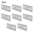 thumbnail image 2 of 6/8pcs Shelf Support Free\-punching Removable Rack Pegs Plastic Wardrobe Partition Brackets Cabinet for Bathroom Bedroom Type 2  4pcs, 2 of 9