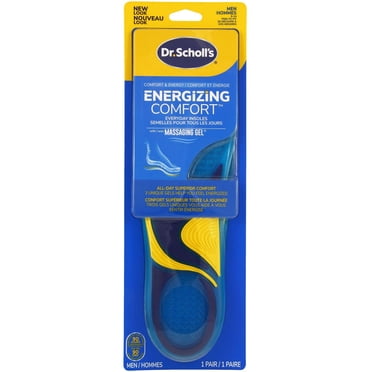 Dr. Scholl’s Energizing Comfort Everyday Insoles with Massaging Gel®, Mens Size 8-14