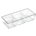 thumbnail image 1 of Mainstays 3-Compartment Clear Cosmetic Organizer Tray, 1 of 4