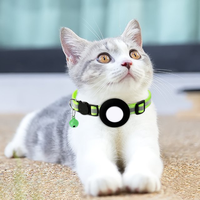 CEHVOM Collar With Bell Reflective Collar Address Pendant With Film Clearance