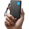 thumbnail image 1 of INIU 10,000mAh Portable Power Bank, 45W Slim Pro Battery Pack, Fast Charging with Attached USB C Cable, LED Indicator Lights, Compatible With iPhone 17/16 Samsung S25 Google etc, Black, 1 of 7