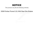 thumbnail image 2 of Transit Auto Front Rear Disc Brake Caliper Coated Rotors Drums Semi-Metallic Pads Shoes Wheel Cylinders and Hardware Kit (11Pc) for Car 2006 Pontiac Pursuit 2.2L with Brakes KCG-100360S, 2 of 11