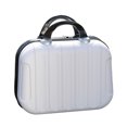 thumbnail image 1 of fastboy Makeup Storage Organizer Travel ABS Toiletry Suitcase Box Mini Boarding Luggage Cosmetic Case Large Capacity Bag White, 1 of 8