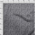 thumbnail image 2 of oneOone Viscose Jersey Fabric Leaves & Floral Block Printed Fabric 1 Yard 60 Inch Wide, 2 of 4