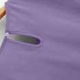 thumbnail image 4 of Chemise Décontractée pour Femme en Chiffon Uni à Manches Courtes et Col Rond, Blouse à Manches Courtes (Violet, 2TG), 4 of 5