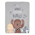 thumbnail image 1 of Lambs & Ivy Star Wars Rebels Baby Blanket - Gray, 1 of 6